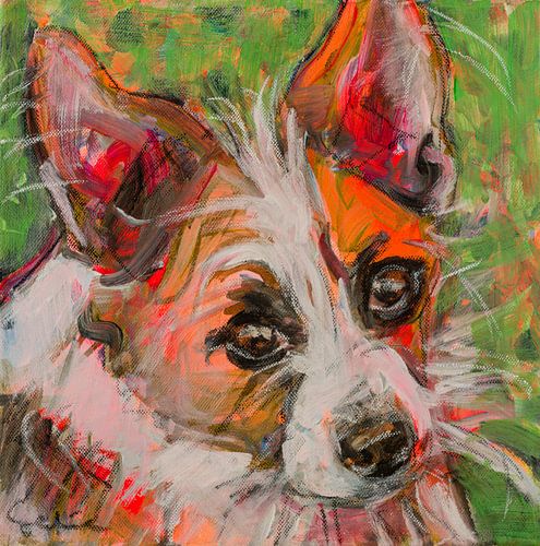 JackRussell by Paintings Liesbeth Serlie