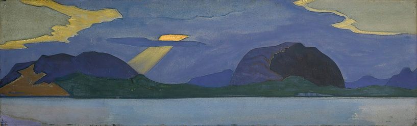 Nicholas Roerich - Zonsondergang - De Kasteelheuvel van Peter Balan