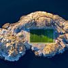 Football paltz in Henningsvær on the Lofoten Islands by Dieter Meyrl