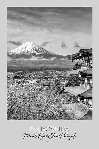 In beeld: Fuji met Chureito Pagoda tijdens het kersenbloesemseizoen