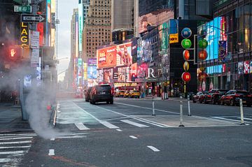 Times Square in New York early in the morning by Tim Vlielander