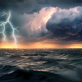 Surviving the Fury of a Monster Storm at Sea by Mysterious Spectrum