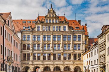 Het nieuwe stadhuis in Görlitz, Duitsland van Gunter Kirsch