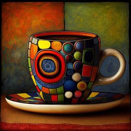 Mosaik-Kaffeekunst von Natasja Haandrikman
