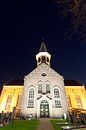 Kerk Midsland bij nacht van schylge foto thumbnail