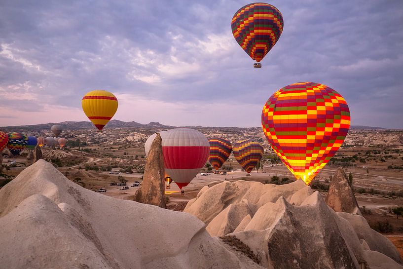 Hot air ballooms over Cappadocia by Achim Thomae Photography