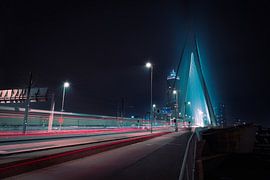 Pont Erasmus la nuit sur Jeroen Pardon