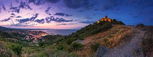 Collioure Panorama zum Sonnenuntergang