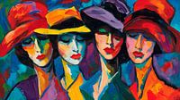 The Four Hats van Harry Hadders thumbnail