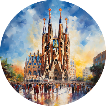 Kerk Sagrada Familia, Barcelona, Spanje