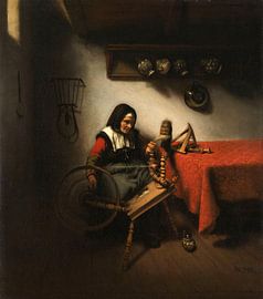 Old Woman Spinning, Nicolaes Maes