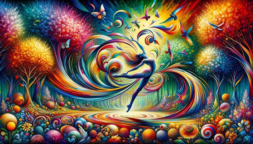 L'ivresse des couleurs de la nature dansante par artefacti