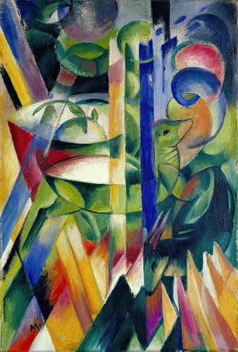 De kleine berggeiten (1913-14) van Franz Marc