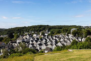 Freudenberg - Vakwerkhuizen in de wijk "Alter Flecken" van Frank Herrmann