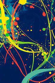 Farbenfrohe Abstraktion mit Spritzern von Poster Art Shop