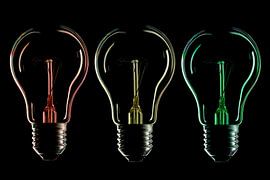 Bulb silhouette and colour 1 by Tanja van Beuningen