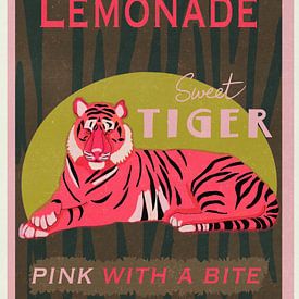 Tiger-Limonade – Vintage-Werbetafel von Karin Steenge