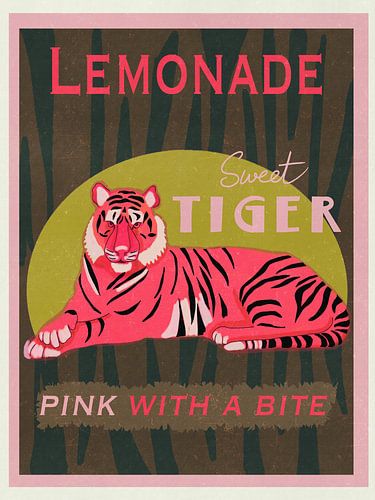 Tiger lemonade - Reclamebord vintage