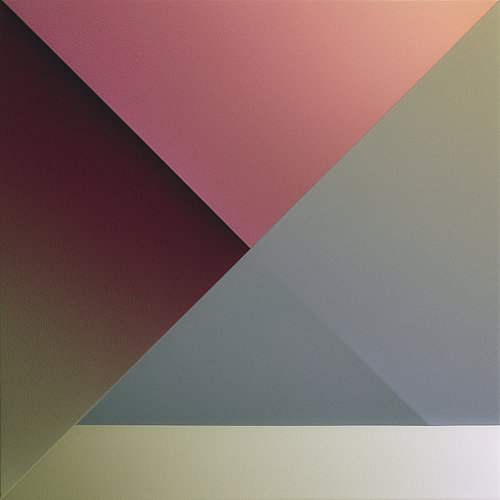 Geometrisch Evenwicht – Abstract schilderij in roze en grijstinten