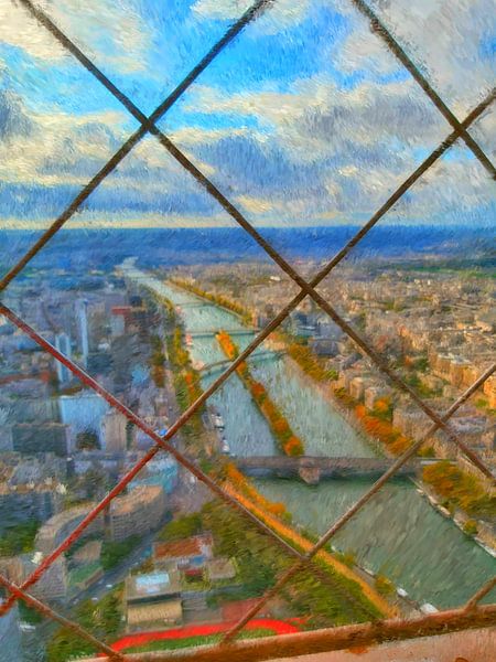 Uitzicht Eiffeltoren van Greta Lipman