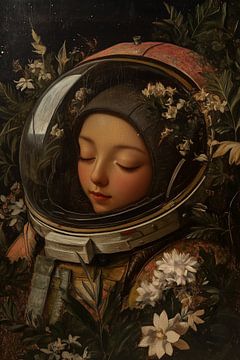 Slapende Astronaut #001 van Computer Dreams