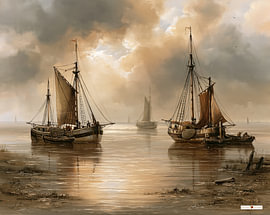 sailing ships / sailing boats by Gelissen Artworks