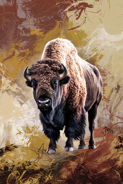 Beeindruckende Bison-Digitalkunst von Imperial Art House