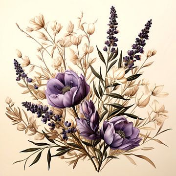 Vintage Lavendelcharme van ByNoukk