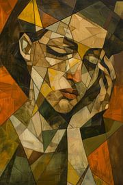 Abstract portrait of a woman by Poster Art Shop