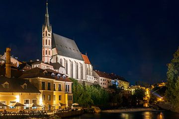 De kerk van Sint Vitus in Český Krumlov van Evert Jan Luchies