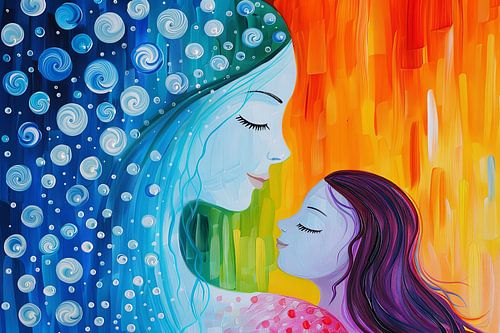 schilderachtig abstract portret