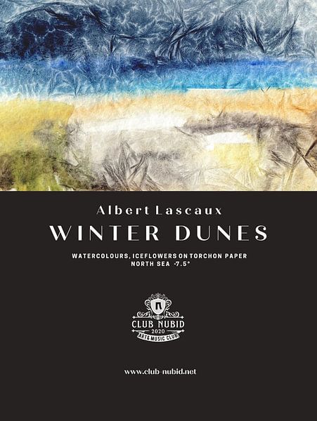 Albert Lascaux "Winter in the Dunes" Watercolours, North Sea -7,5°, 2011 von Albert Lascaux