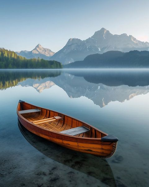 Stille des Sees erleben von fernlichtsicht