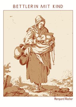 Bettlerin mit Kind by DOA Project