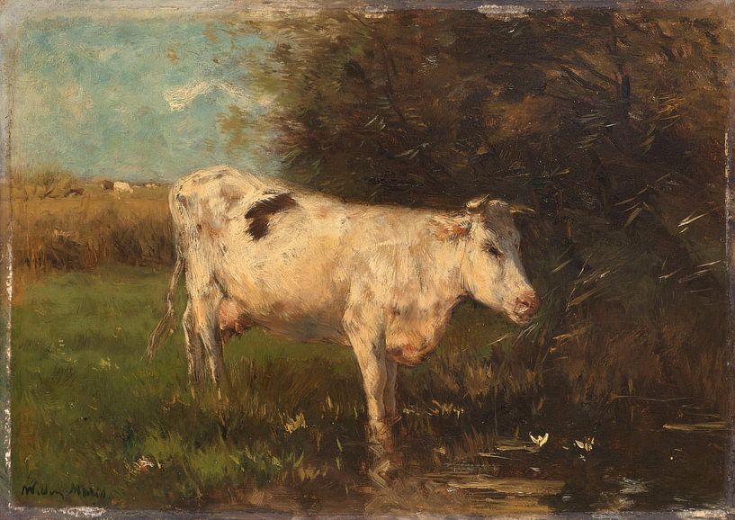 Vache blanche, Willem Maris par Des maîtres magistraux