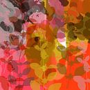 Kleurrijke abstracte botanische kunst. Gouden uur in de zomer van Dina Dankers thumbnail