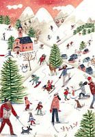 Winterlandschaft mit Bergen