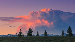 Sonnenuntergang im Yellowstone-Nationalpark