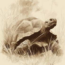 Detailed turtle illustration by Pixelbull Design