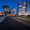 Le pont Erasmus qui est ouvert. sur Paula Romein