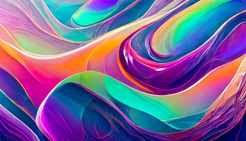 Golven Patroon Textuur Abstracte Kunst van Animaflora PicsStock