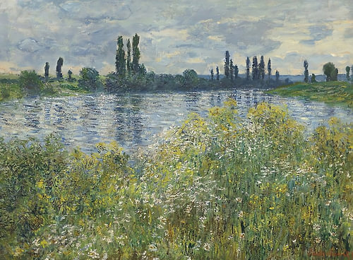 Prairie au bord de l'eau