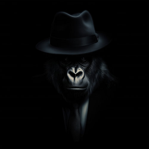 Portrait of a Mafia monkey by TheXclusive Art