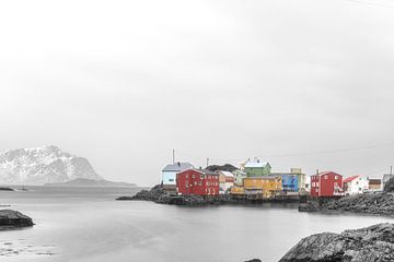Vissersdorp in Noorwegen