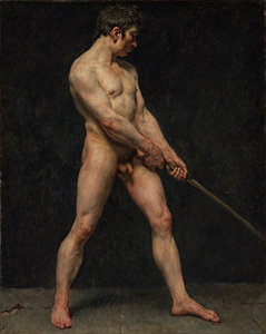 Nachahmer von Pierre Narcisse Guérin – Studie einer männlichen Aktfigur, 1810–1820