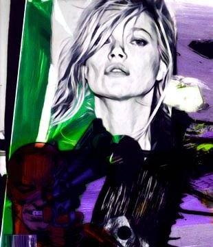 Kate Moss - bull's-eye van Felix von Altersheim