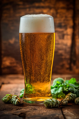 Beer glass nature