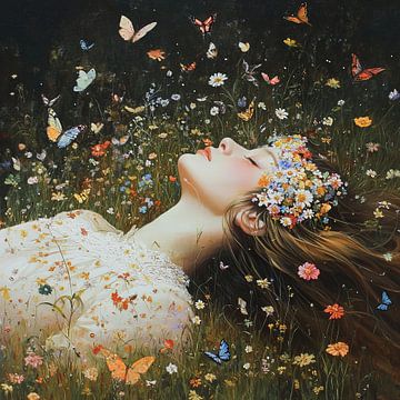 La Belle au Bois Dormant Nature sur Peintures accrocheuses