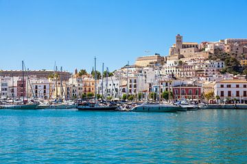 Boten voor de oude stad van Ibiza-stad van Tilo Grellmann