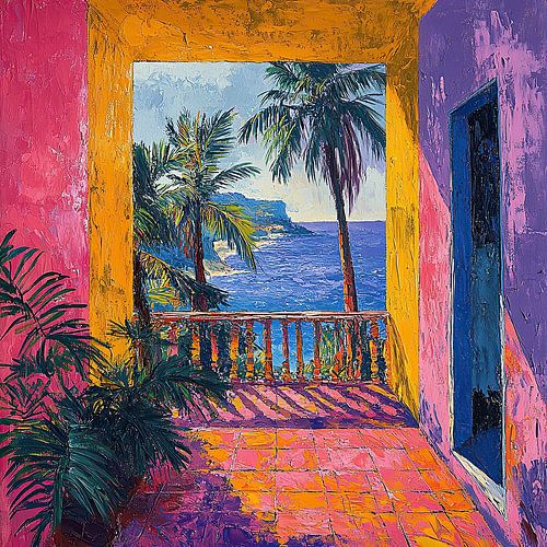 Matisse inspired sea Fauvism sea view Mediterranean